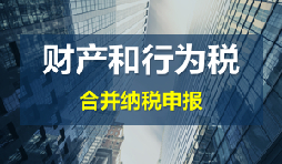 財產(chǎn)和行為稅合并申報后，各稅種是否必須一次性申報完畢？